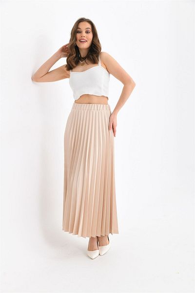 FTZ WOMEN Fustă plisată damă Stone 30390
