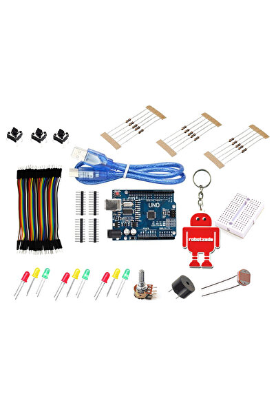 Robotzade Arduino Mini Başlangıç Seti E-kitap Ve Anahtarlık Hediyeli