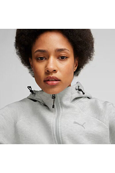 Puma Kadın Gri Evostripe Full-zip Hoodie Sweatshirt 681670-04