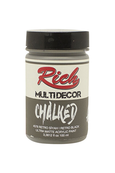 Rich Multi Decor Chalked Akrilik Boya 100 cc Retro Siyah 4578