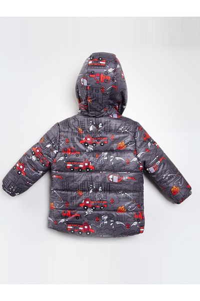 MDM Trendy Inflatable Jacket for Baby Boy - Fleece Lined, Zippered Hood, Plush Inside