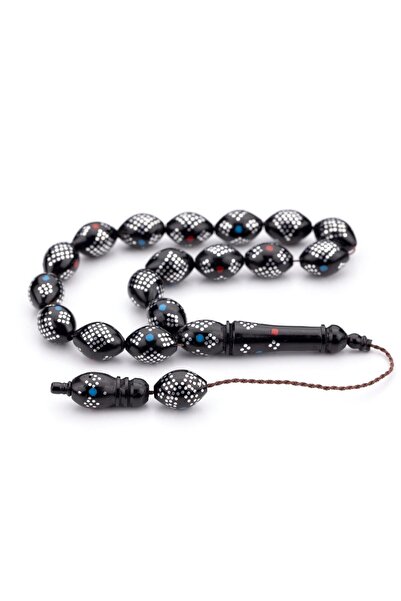 TESBİHKENTİ مسبحة صلاة بتصميم هندسي مربع الشكل ومطرزة مكونة من 17 قطعة