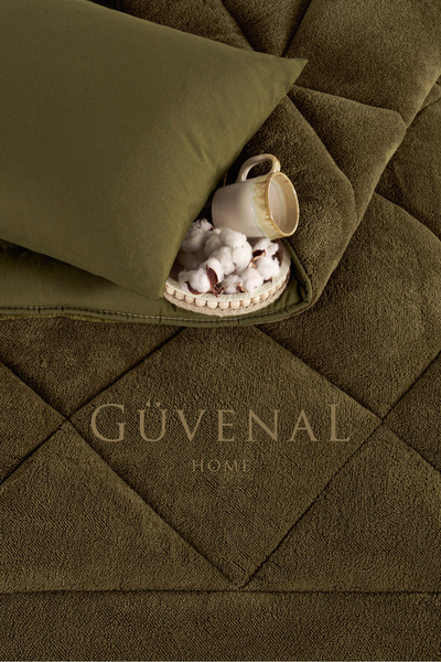 Güvenal Elite Wellsoft Double Pillow Set - Double Sided and Covered Luxury Quilt