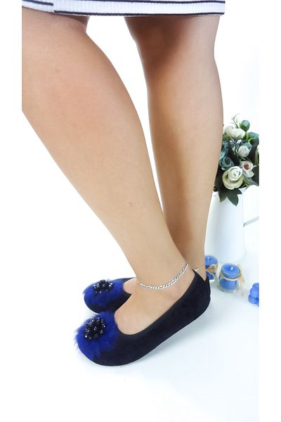 CEYDA SHOES Balerini din catifea cu ornamente pentru uz zilnic - cadou, papuci, papuci și spectacol Kitty