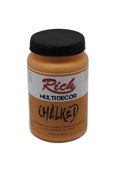 Rich Multi Decor Chalked Akrilik Boya 250 cc Barcelona Turuncu 4518