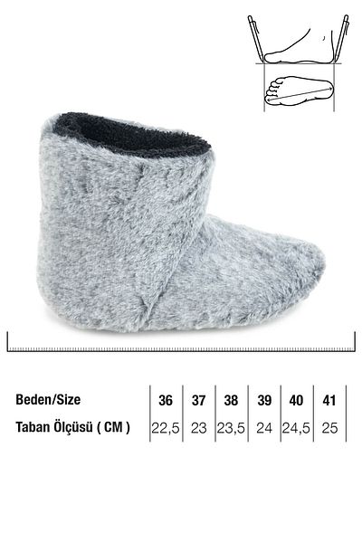 GEZER Erkek Kışlık Sessiz Taban Ev Panduf Bot