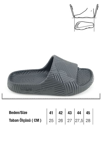 GEZER Ανδρικές καλοκαιρινές παντόφλες Eva Home Garden μπάνιου εύκαμπτες κατάλληλες για βρεγμένο πάτωμα
