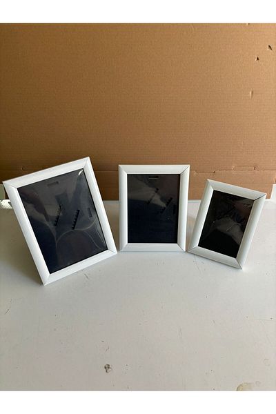 ekolphoto Set of 3 10X15 13X18 15X21 White Photo Frame
