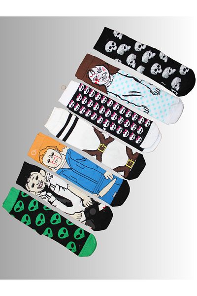 socksbox 7 Ζεύγη Χαρακτήρα Πολύχρωμες Unisex Κάλτσες/37-43