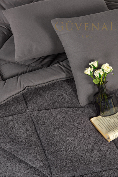 Güvenal Elite Wellsoft Single Luxury Quilt Set - Sleeping Set with Double Sided Pillow and Case