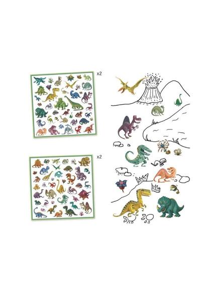 djeco Stickers - Dinosaurs
