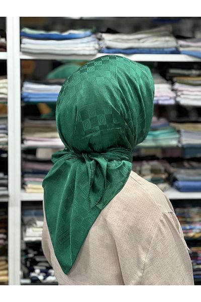 PİRAMİT Jacquard Checker Scarf