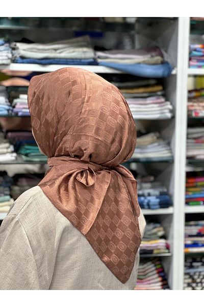PİRAMİT Jacquard Checker Scarf