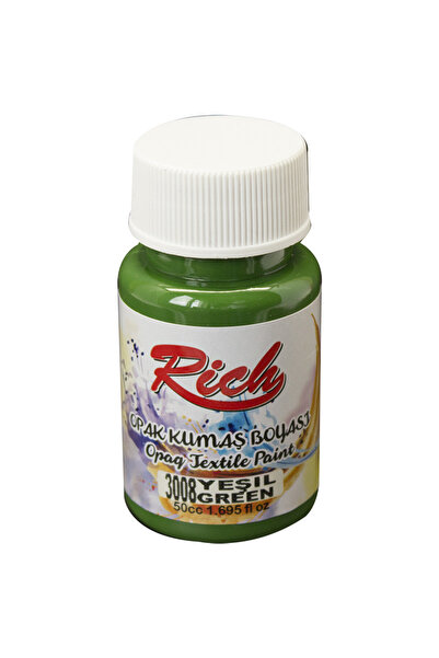 Rich Kumaş Boyası Opak 50 cc Yeşil 3008