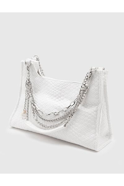 İLVİ Layza White Women's Shoulder Bag