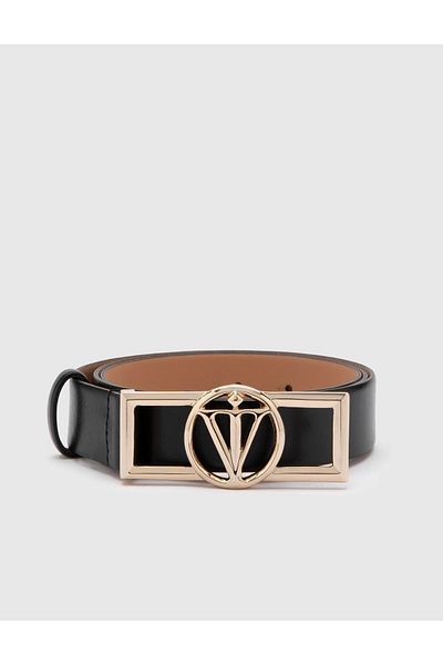 İLVİ Agathe Women's Belt Black Genuine Leather