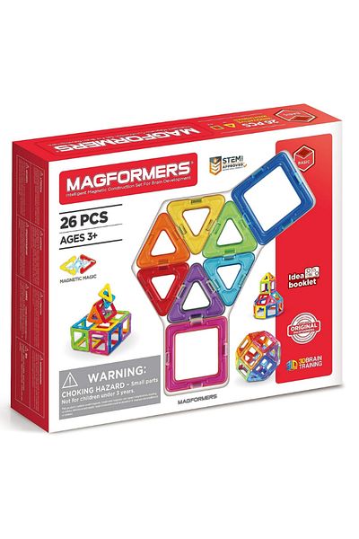 Magformers المجموعة الأساسية المغناطيسية - 26 قطعة
