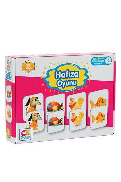 ARDA DİZAYN Educational Game Set Memory Game 34 Piece Puzzle
