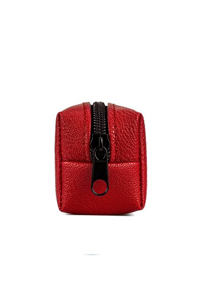 Gözde Proje Faux Leather Dark Red Pencil Case