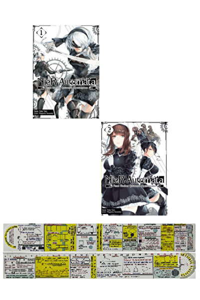 Komik Şeyler Nier Automata 1-2. Ciltler Manga Seti + Mat. Öğreten Cetvel
