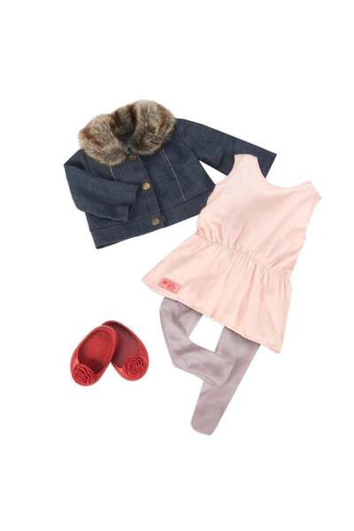 Our Generation Kıyafet - Jean Jacket & Fur Collar