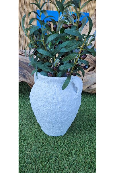 Ekodoğa Ev Bahçe Dekorasyon Küp Toprak Saksı Vazo Çömlek