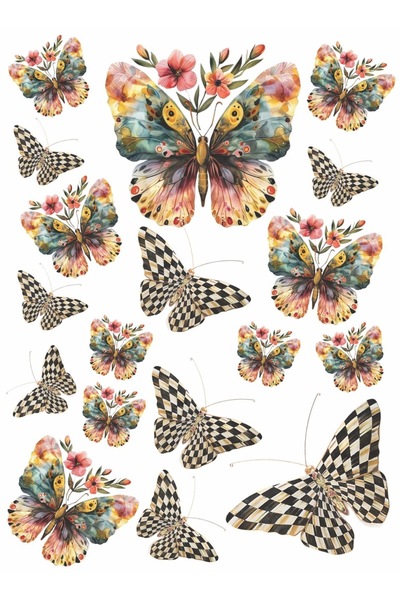 Buhobi SLT022 نقل ضوء الزعفران المائي - 25x35 سم