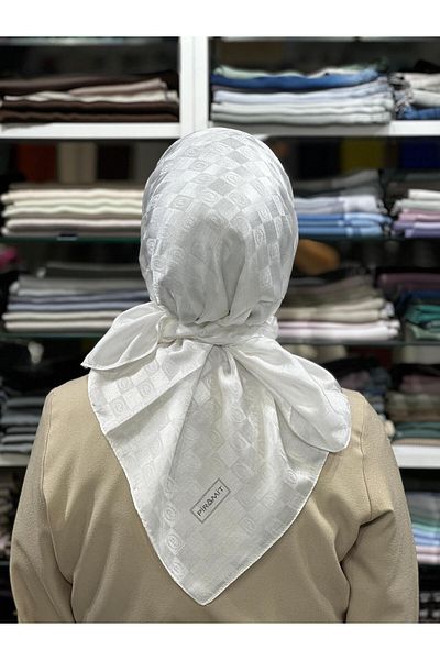 PİRAMİT Jacquard Checker Scarf
