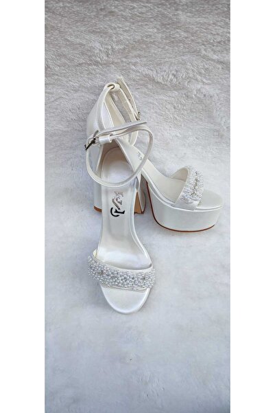 Berush Bride Dámské společenské boty BERUSH BRİDE s perličkami, jednopáskové, na platformě