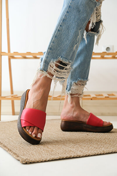 Taran Melisa Stylish and Comfortable Wedge Heel Thick Sole Daily Women's Slippers