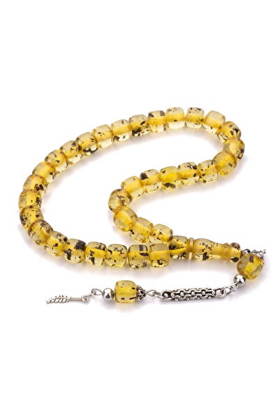 TESBİHKENTİ عجلة الحبوب الصغيرة الحجم مسحوق الشاي الأحفوري العنبر مسبحة الصلاة