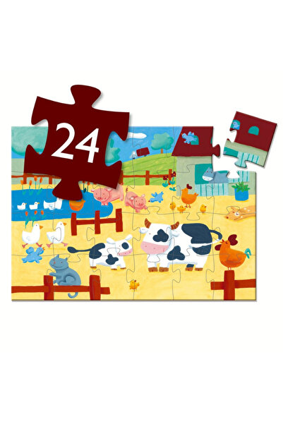 djeco Dekoratif Puzzle 24 Parça - The Cows On The Farm
