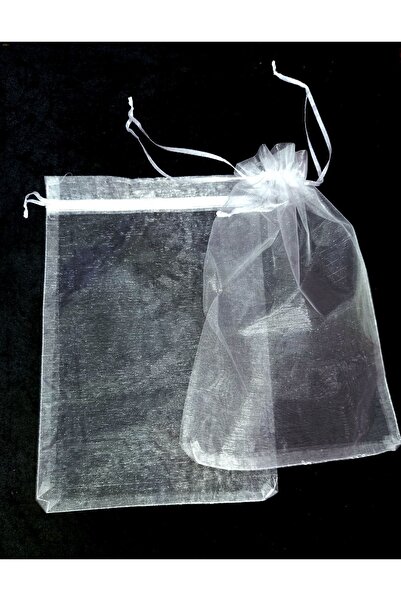 Sermet Süs Dünyası Şeffaf Organze Tül Kese ,100 Adet (15X24 CM) , Çeyiz , Düg...