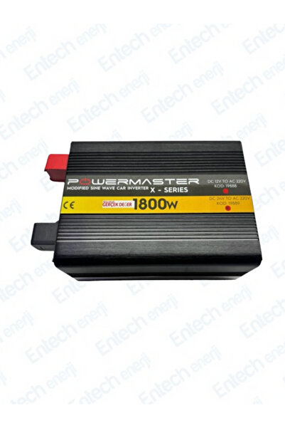 Powermaster 24 V Volt 1800 W Watt Modifiye Sinus İnverter İnvertör 24-220 V Çevirici Dönüştürücü Dijital Ekranlı
