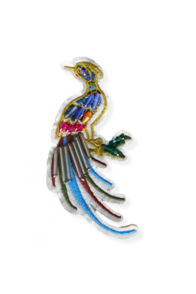 Turgut Brode Dikme Patch Boncuklu Tavus Kuşu