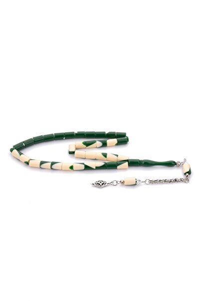 TESBİHKENTİ Mărgele de rugăciune de biliard cu un singur cocon verde