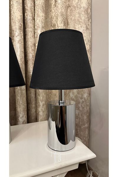 AbajurAksesuar Samara Silver Double Lampshade