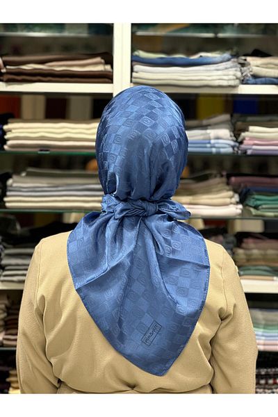 PİRAMİT Jacquard Checker Scarf