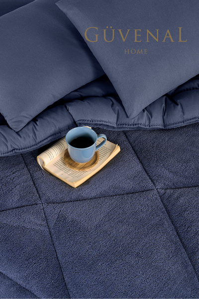 Güvenal Елітний односпальний комплект Wellsoft Single Lux Comforter Set Спальний комплект з двосторонньою подушкою та чохлом
