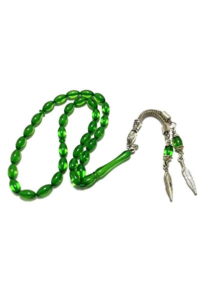 TESBİHKENTİ Chihlimbar cu pulbere tăiată de orz verde transparent