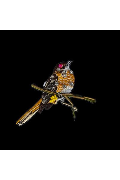 Turgut Brode Dikme Patch Stone Bird cu margele Model 1