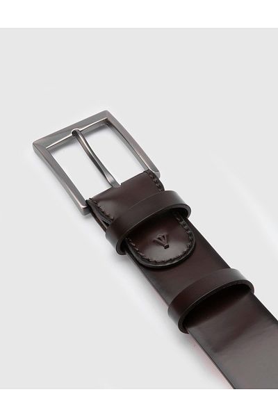 İLVİ Novak Men's Belt Brown Genuine Opening Leather