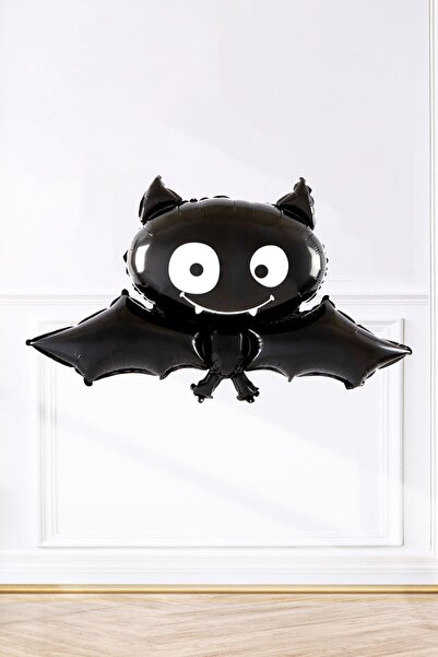 PEKSHOP بالون أسود لطيف على شكل خفاش للهالوين