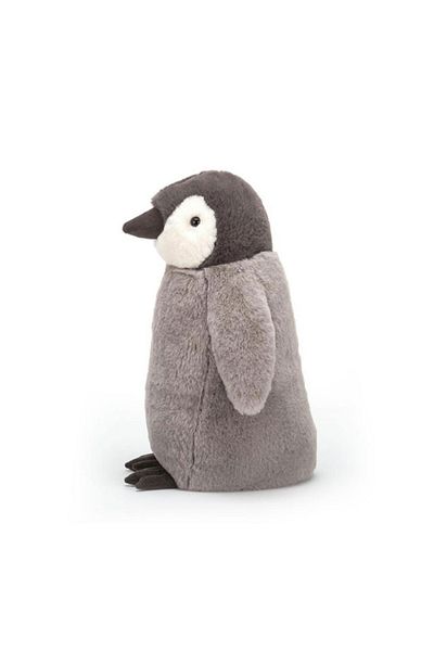 Jellycat بيرسي بينجوين - حجم متوسط 24 سم شتوي مع أزرار فضية