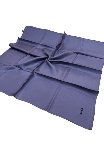 Aker Eșarfă simplă din mătase twill - lavandă 928