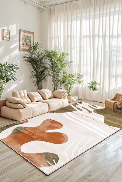 West Home سجادة غرفة المعيشة البوهيمية قابلة للغسل ومضادة للانزلاق ومقاومة لل...