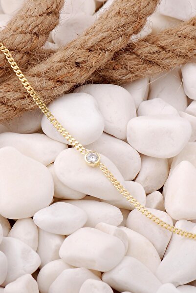 Sümer Telkari Gurmet Altın Yaldızlı Taşlı Gümüş Bileklik 3935