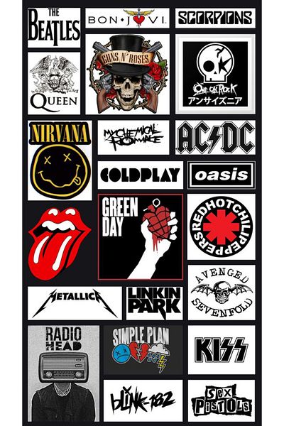 Sticksy Rock Stickerphone Laptop Notebook Tablet Notebook Flask Sticker Sticker St633