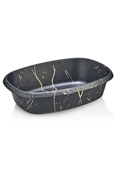 Demagrup 3 قطع سلة خبز بلاستيكية صغيرة الحجم مقاس 15 × 24 سم لون خشبي / أسود ...