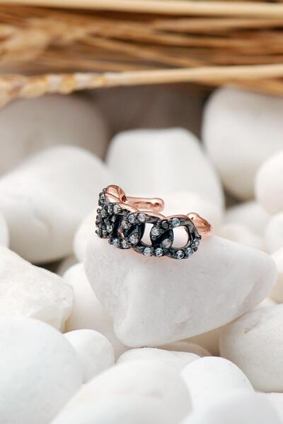 Sümer Telkari Gurmet Model Rose Gümüş Kıkırdak Küpe 5553